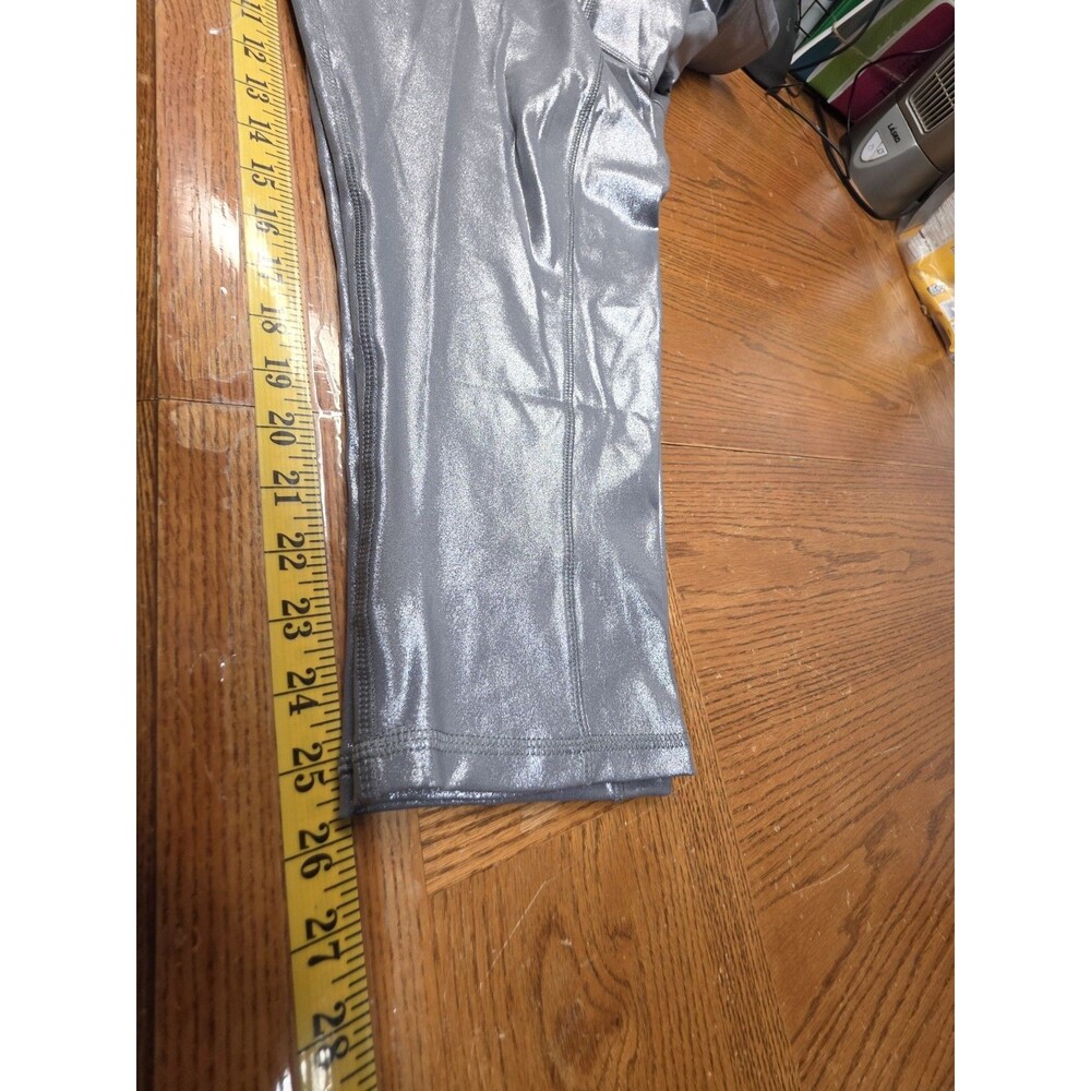 NWT Cato Live Well Lifestyle Silver Metallic Leggings Plus Size 22/24 - Picture 11 of 11